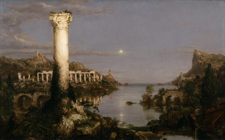 Thomas Cole The Course of Empire:Desolation (mk13) Sweden oil painting art